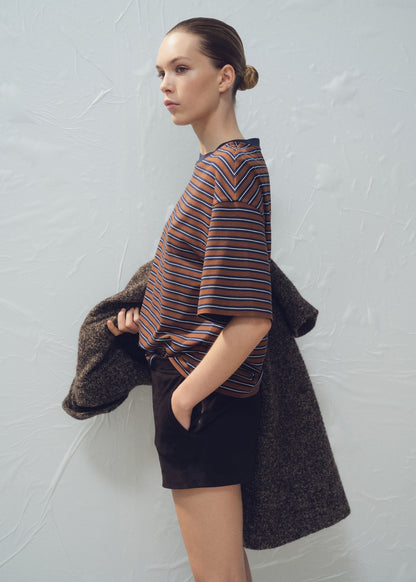 Striped short-sleeved t-shirt