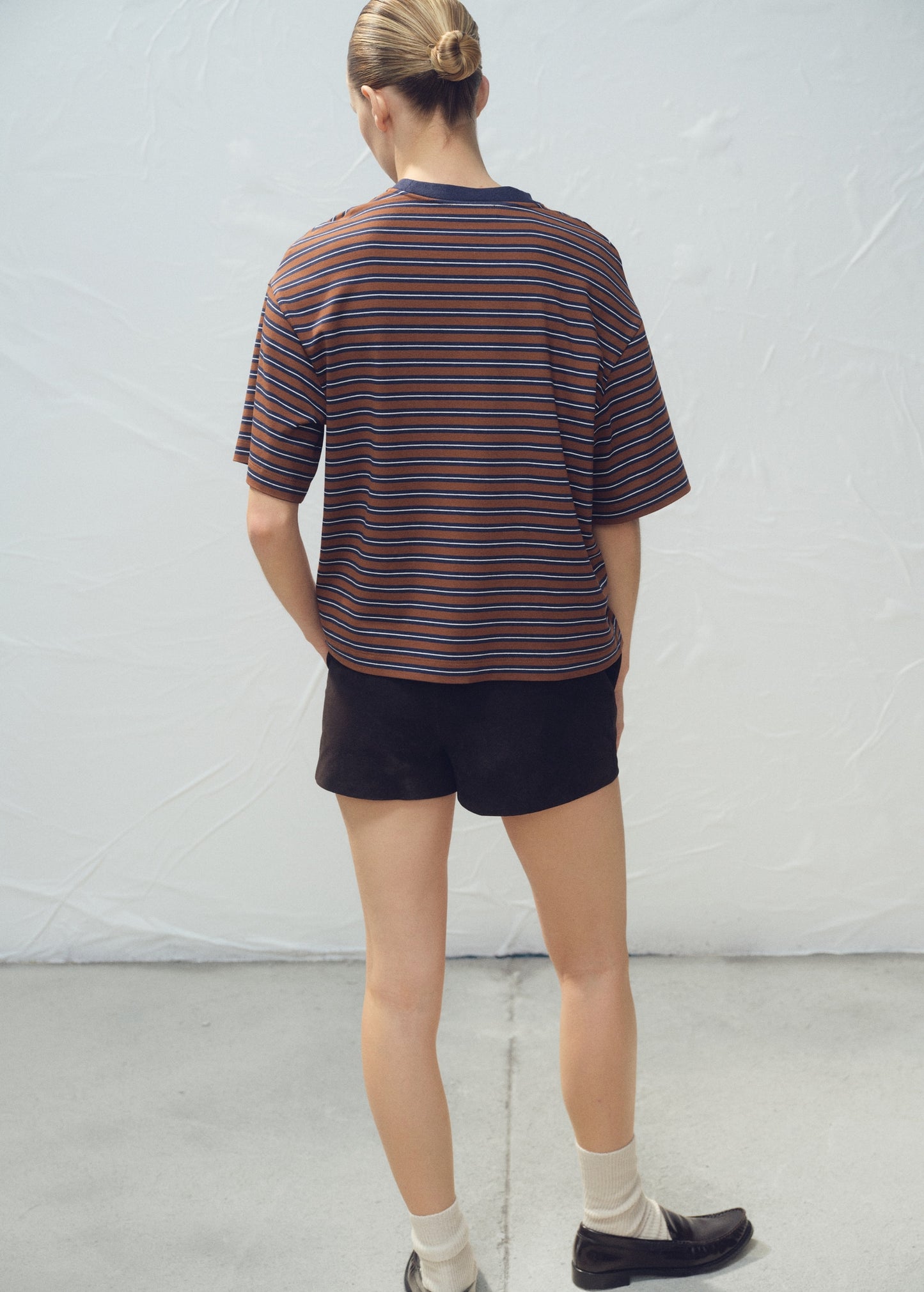 Striped short-sleeved t-shirt