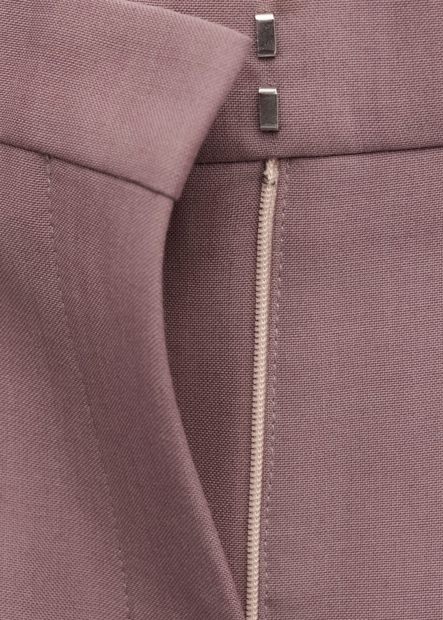 Flared wool suit trousers