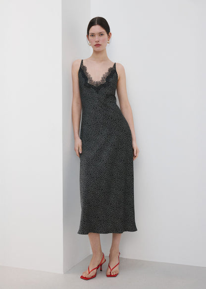 Polka dot lace dress