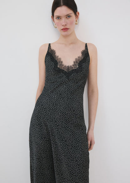 Polka dot lace dress