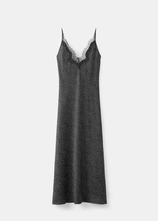 Polka dot lace dress