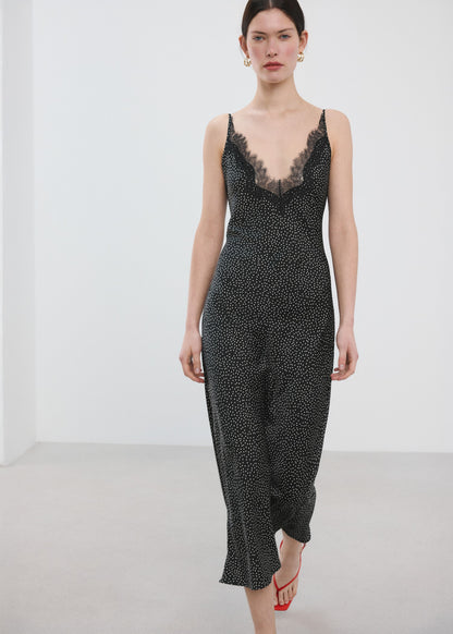 Polka dot lace dress