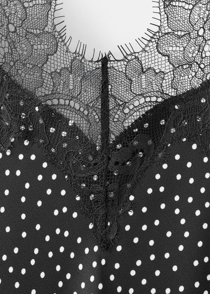 Polka dot lace dress