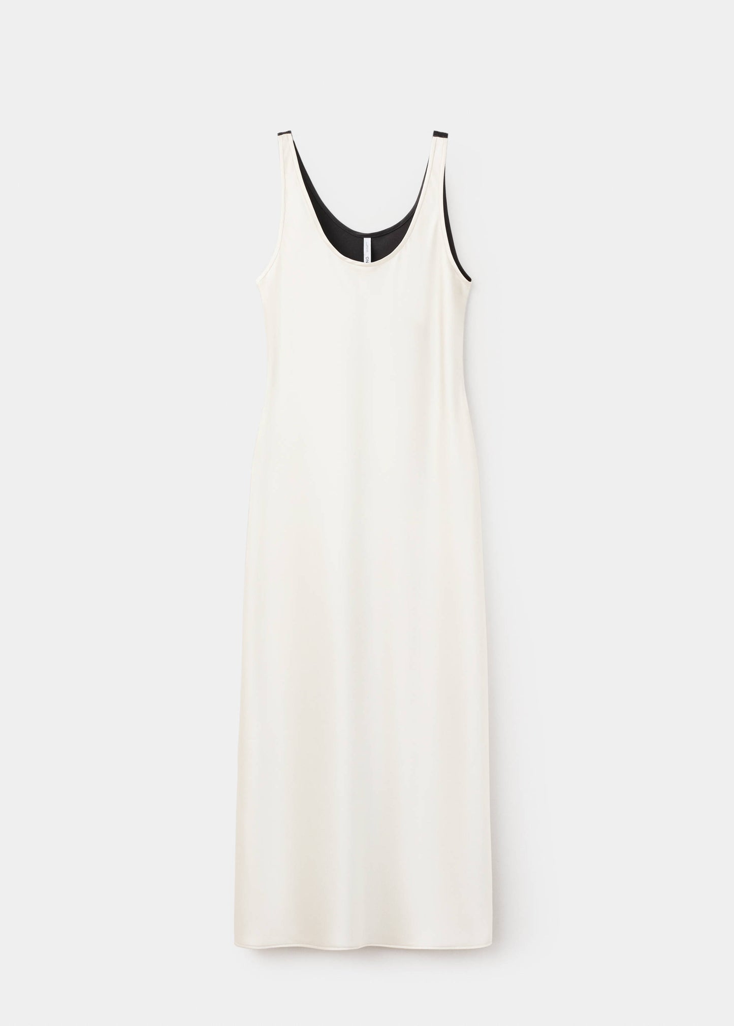 Two-tone satin dress