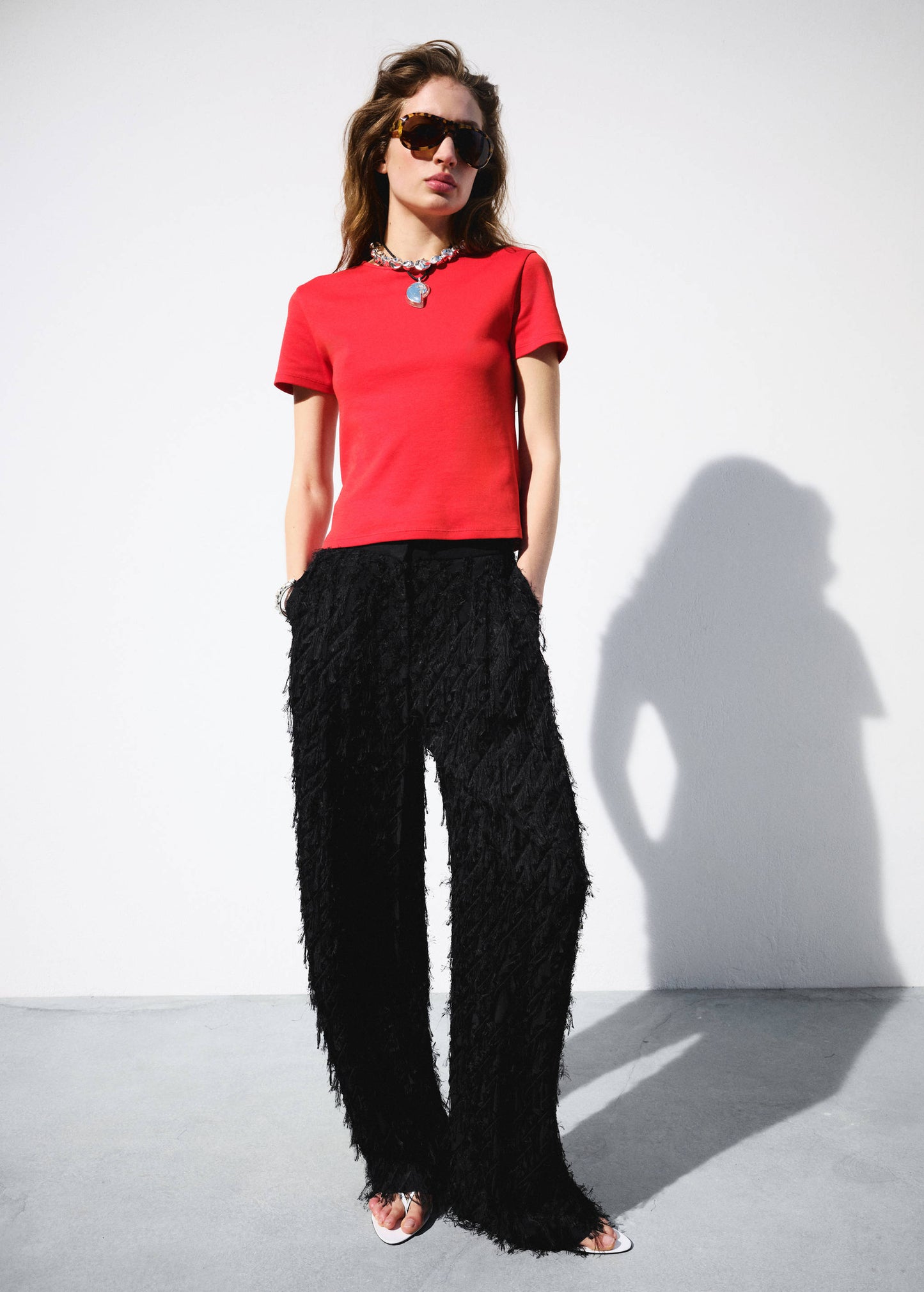 Short-sleeved cotton t-shirt