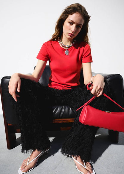 Short-sleeved cotton t-shirt