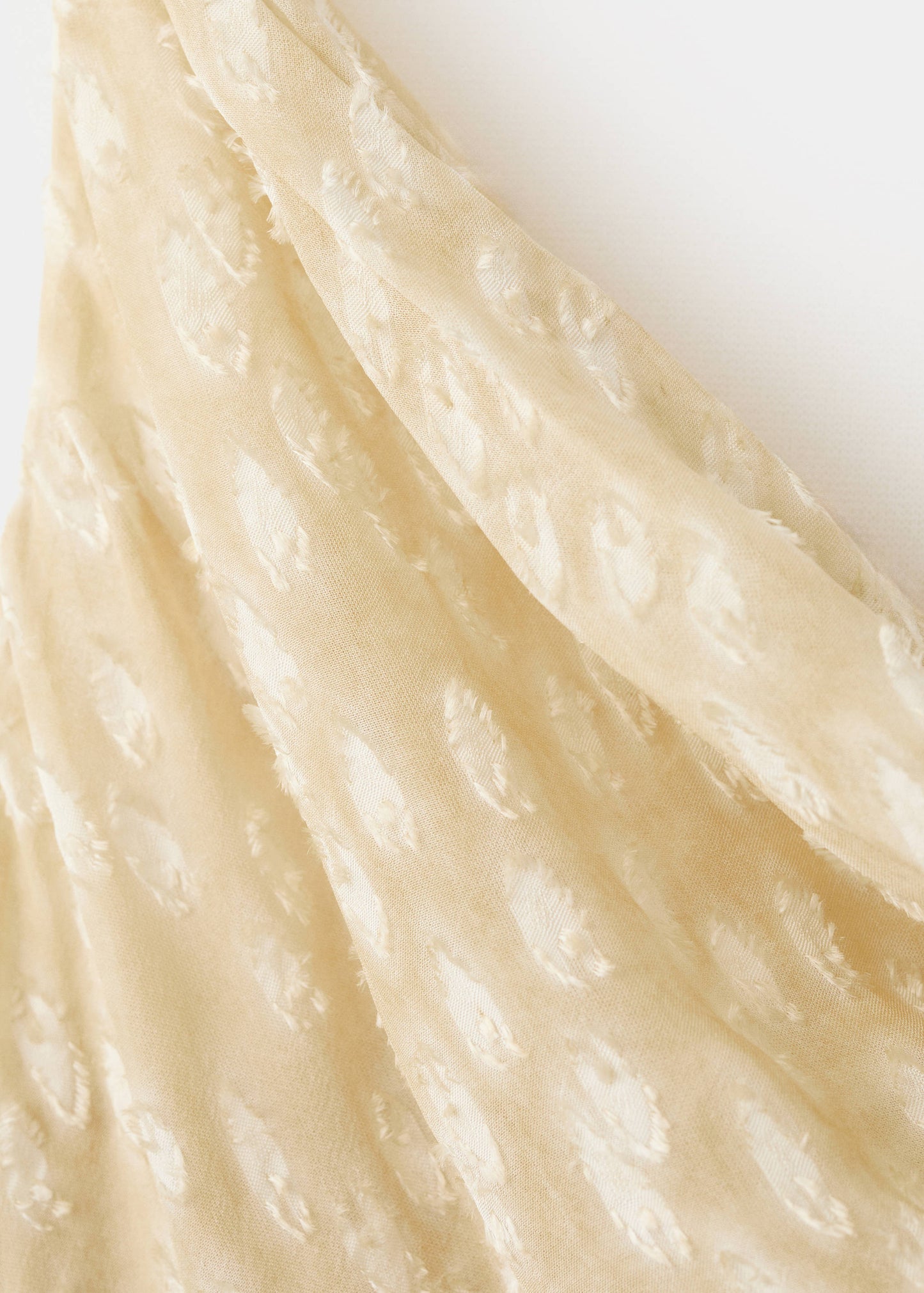 Long dress with draped neck