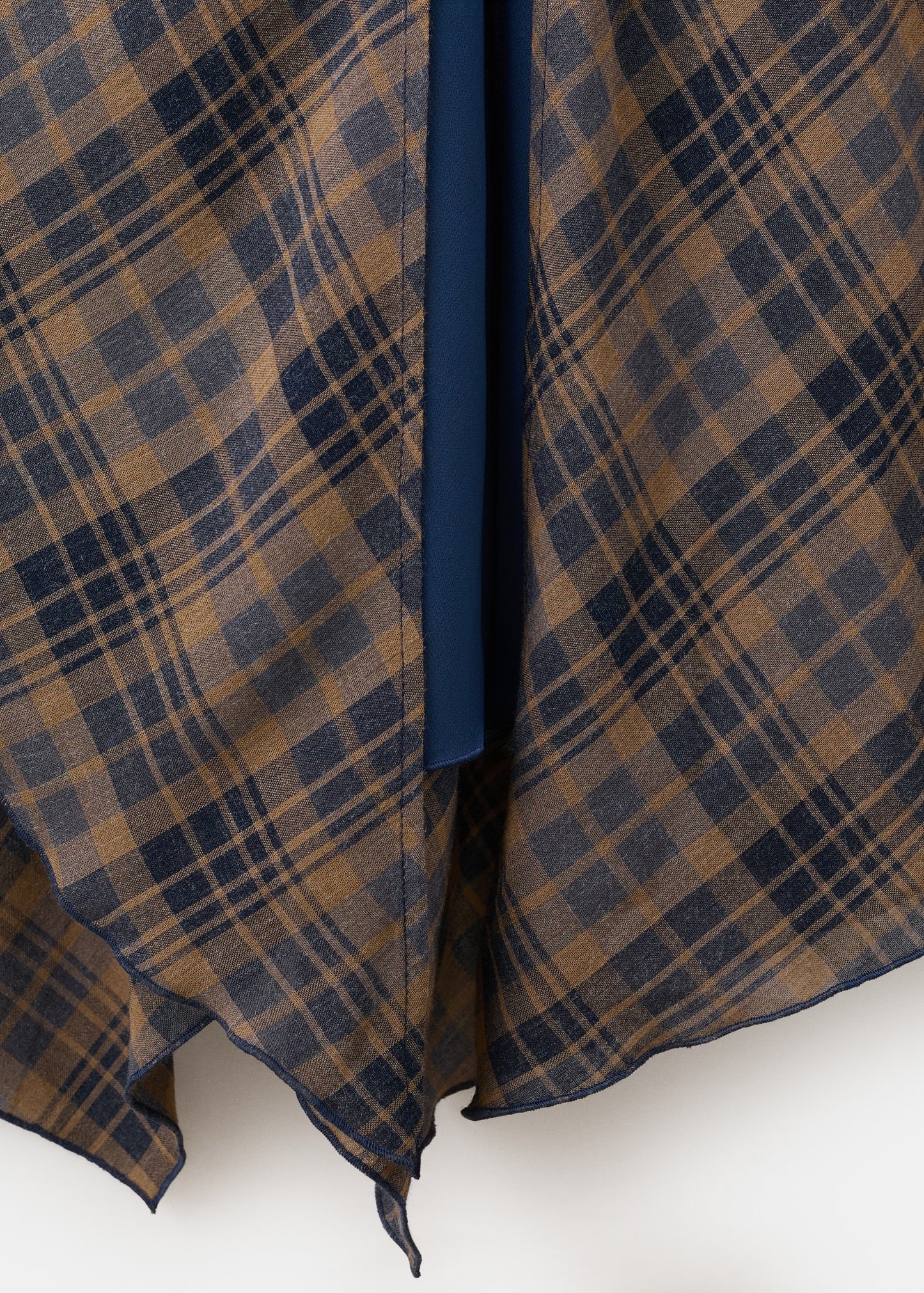 Check asymmetrical dress