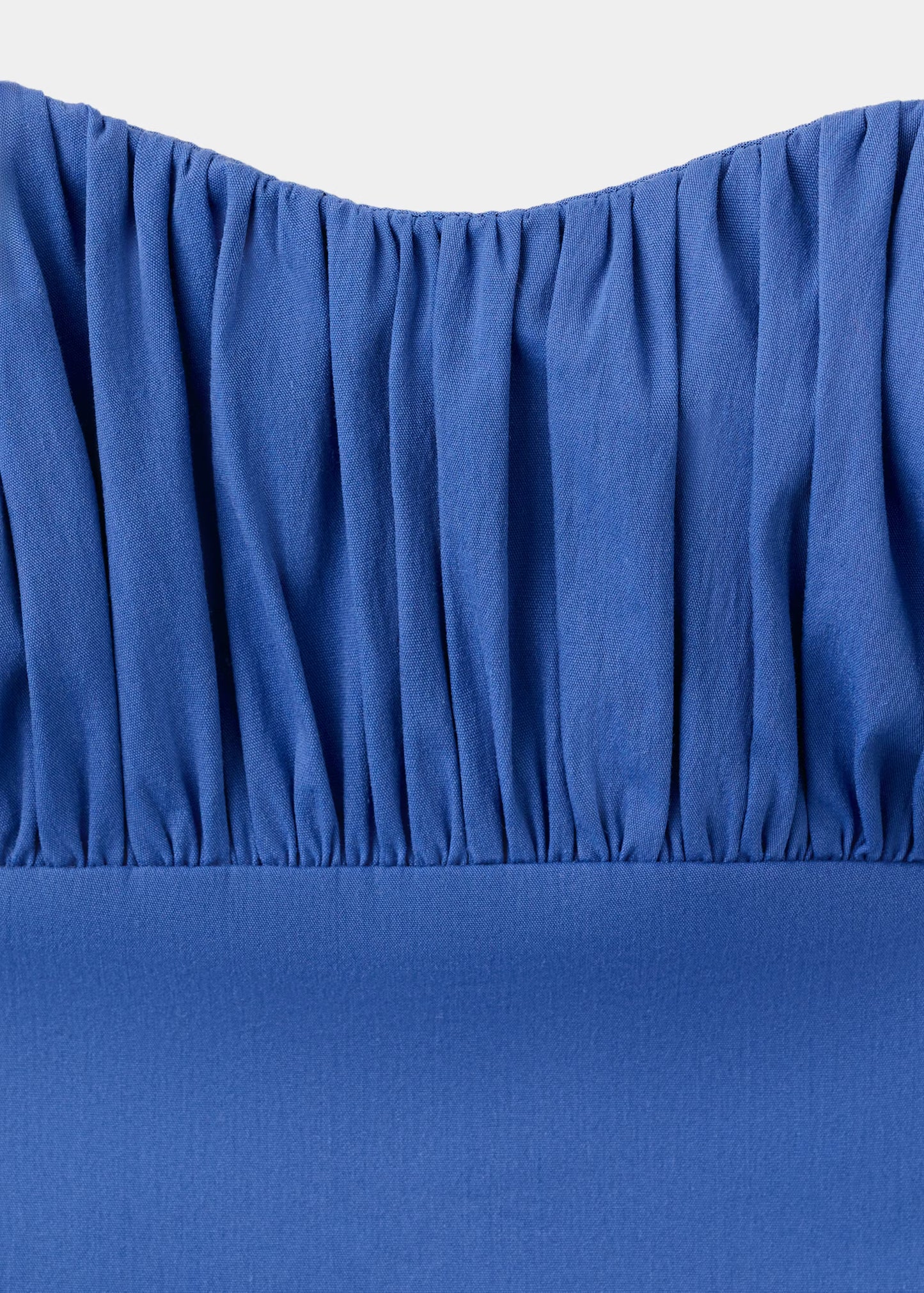 Ruched strapless dress