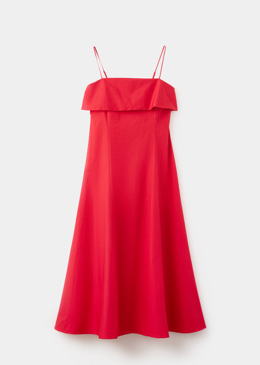 Flared midi-dress