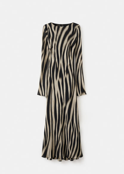 A-line animal-print dress
