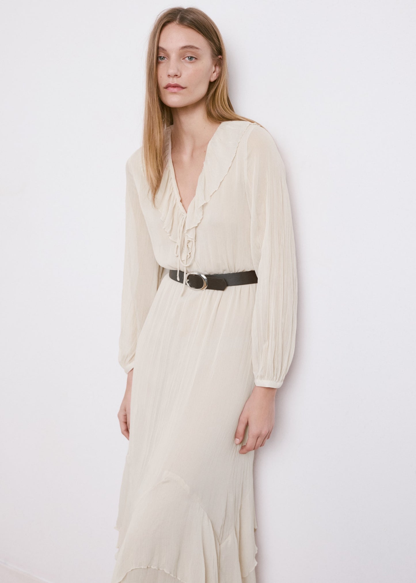 Long ruffled dress
