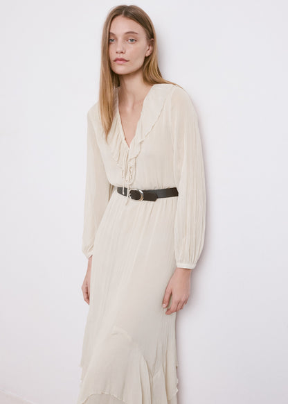 Long ruffled dress
