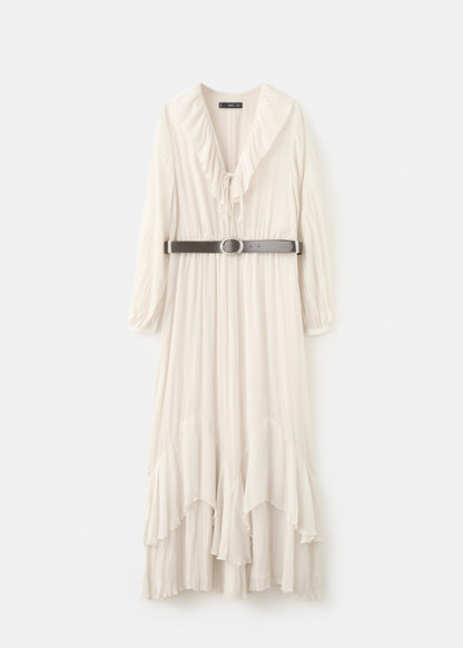 Long ruffled dress