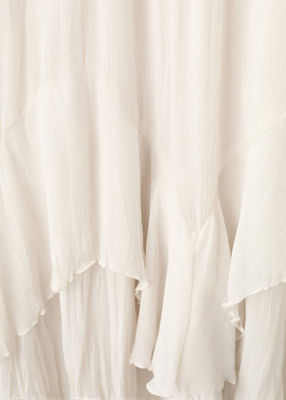 Long ruffled dress