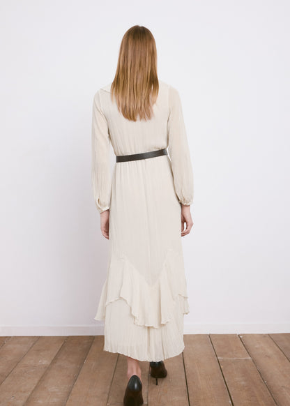 Long ruffled dress