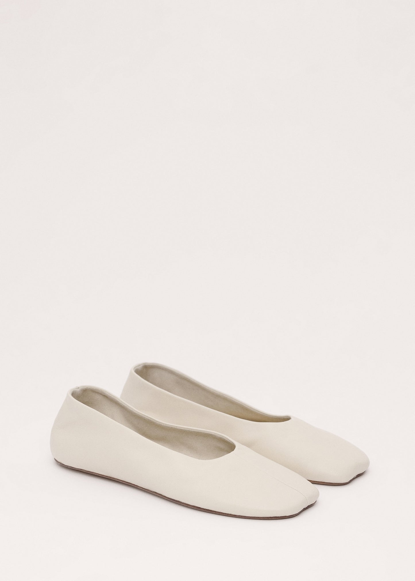 Leather ballet flats