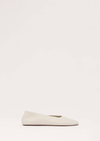 Leather ballet flats