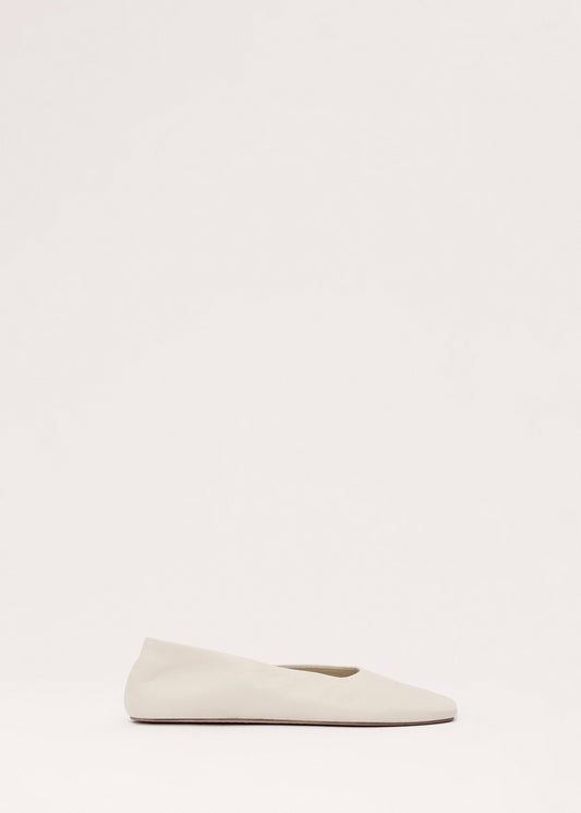 Leather ballet flats