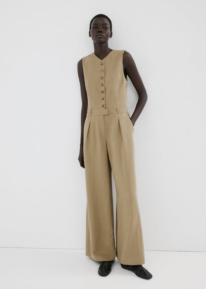 Lyocell combined jumpsuit