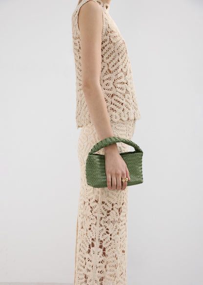 Openwork knit top