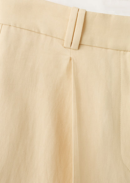 Straight linen-blend trousers