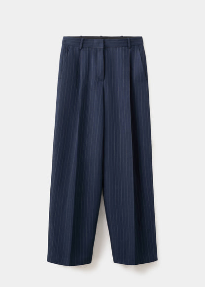 Pinstripe suit trousers