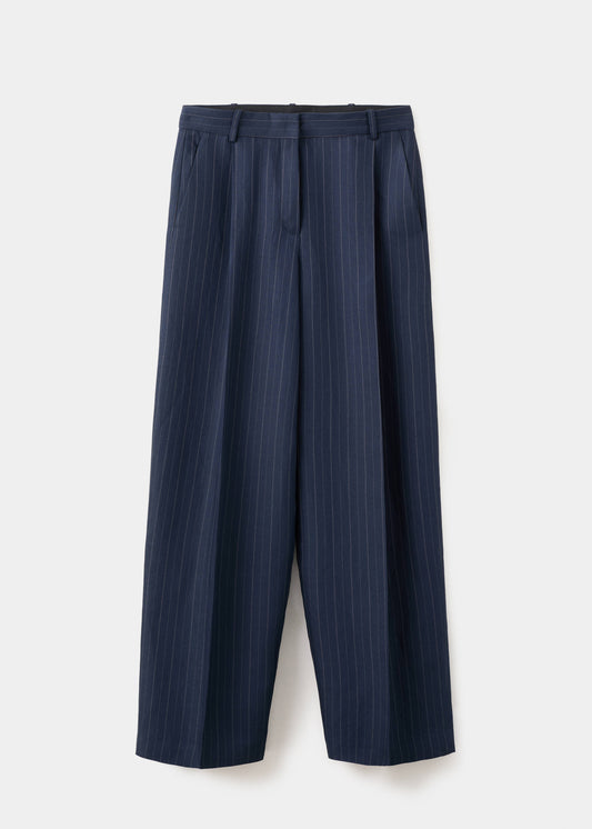 Pinstripe suit trousers