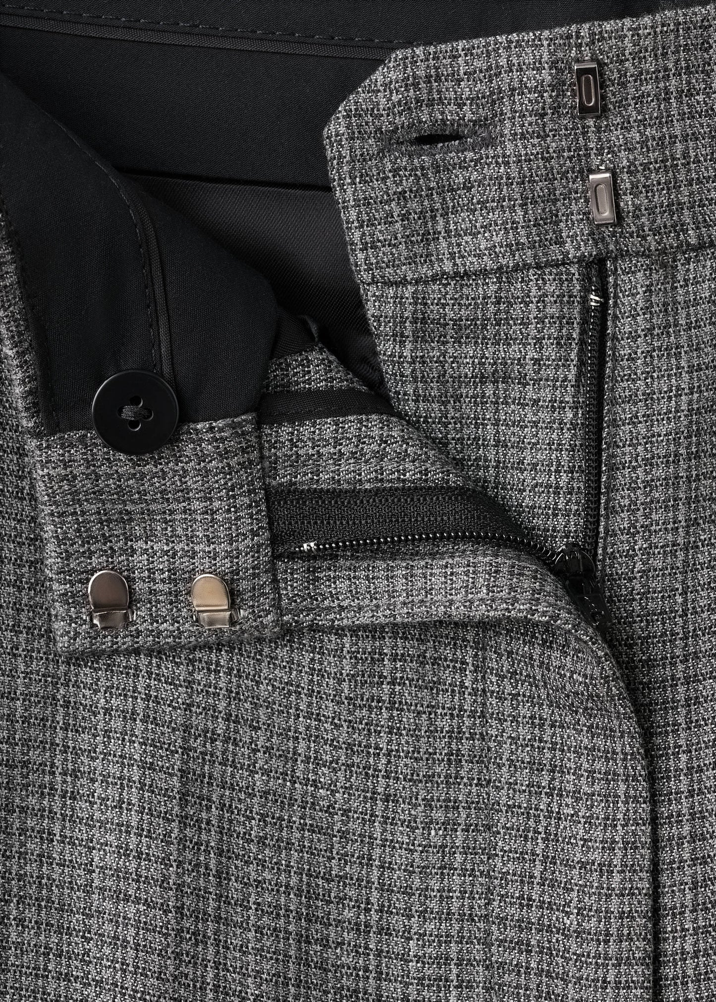 Straight-fit linen-blend suit trousers