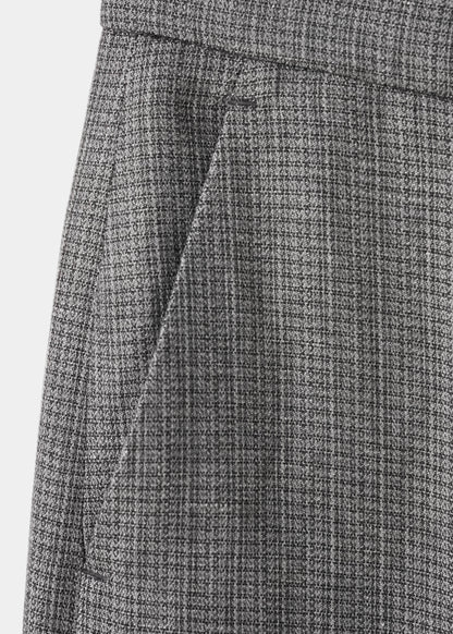 Straight-fit linen-blend suit trousers