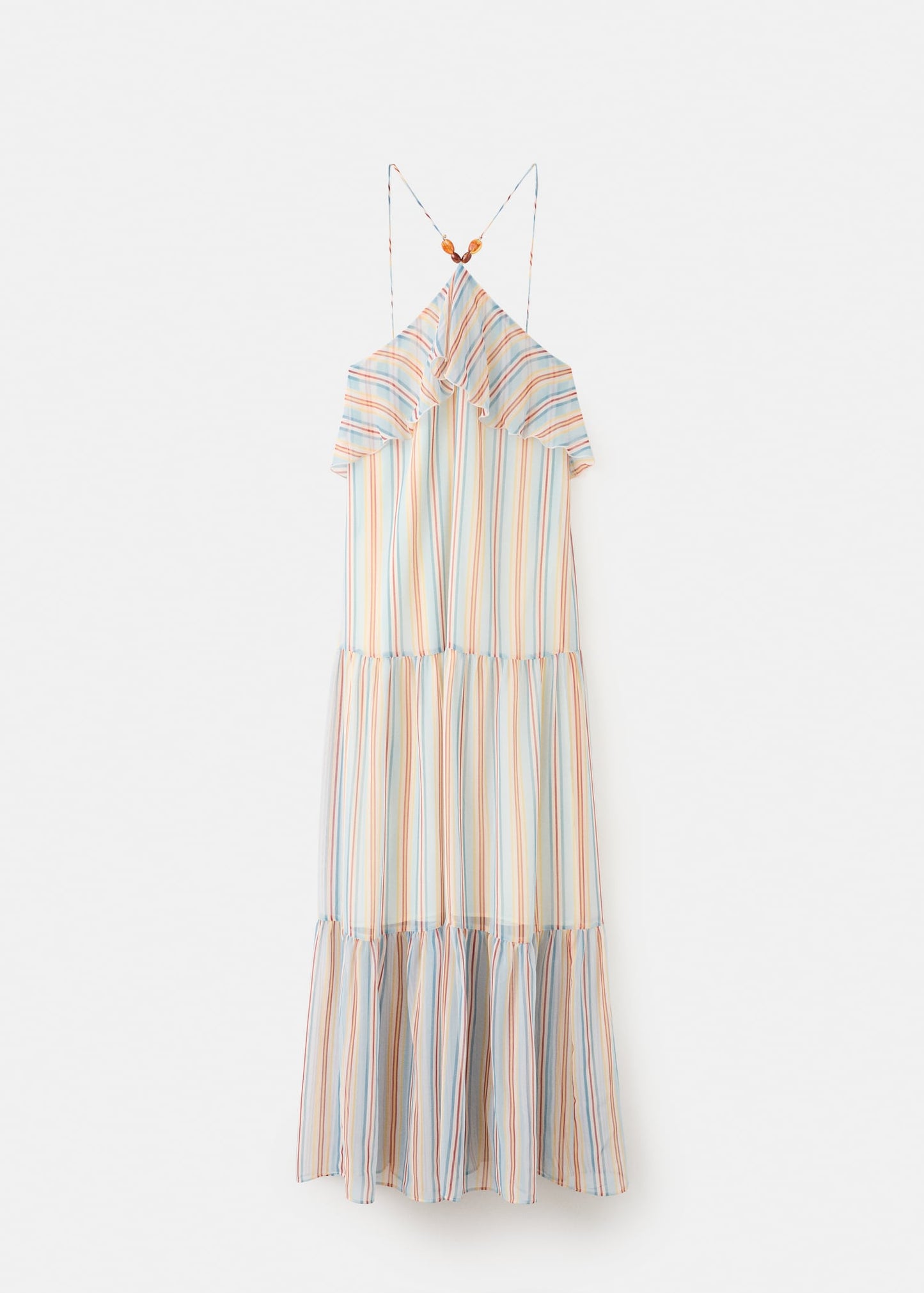 Ruffled striped dress