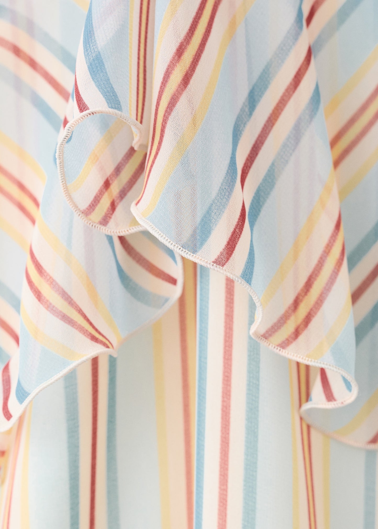 Ruffled striped dress