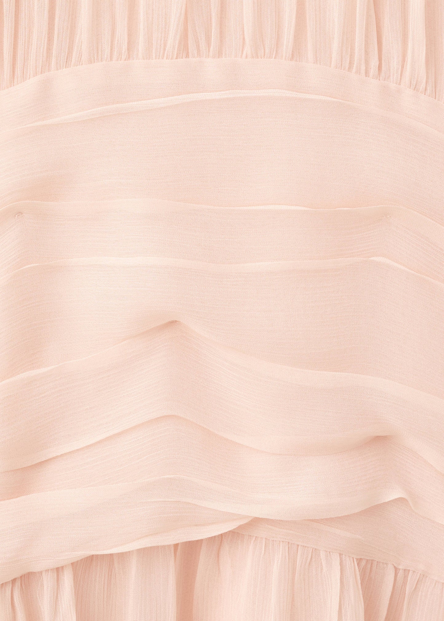 Combined-fabric long dress