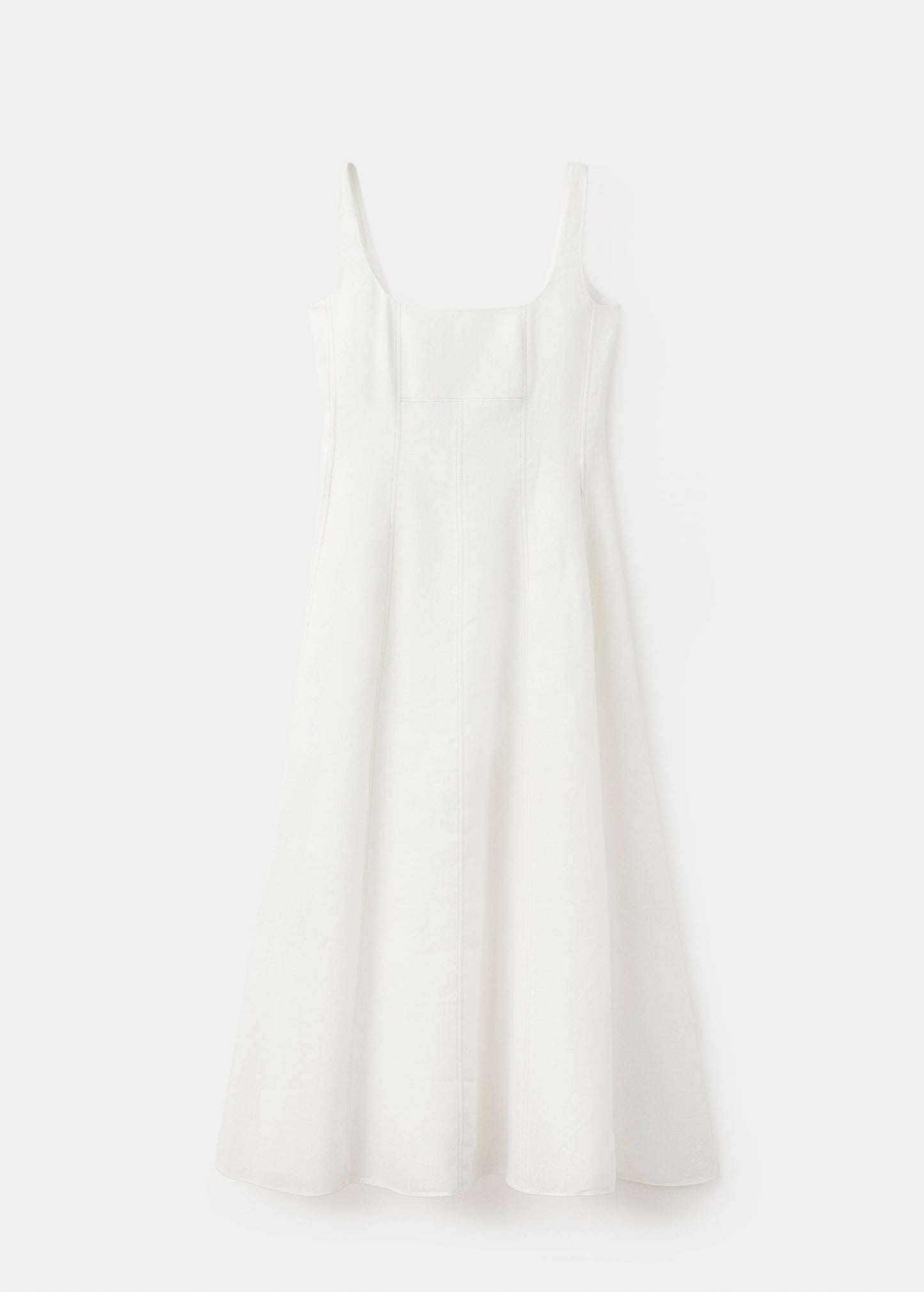 A-line linen dress