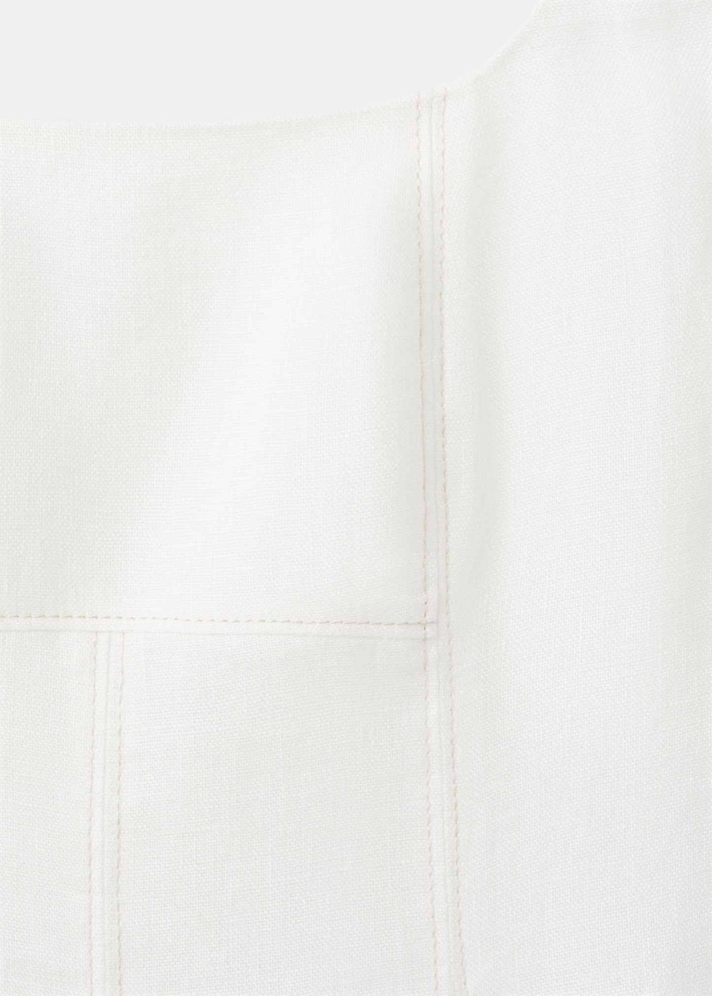 A-line linen dress