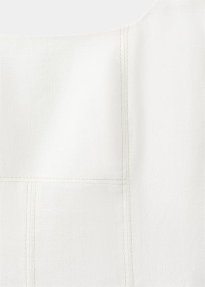 A-line linen dress