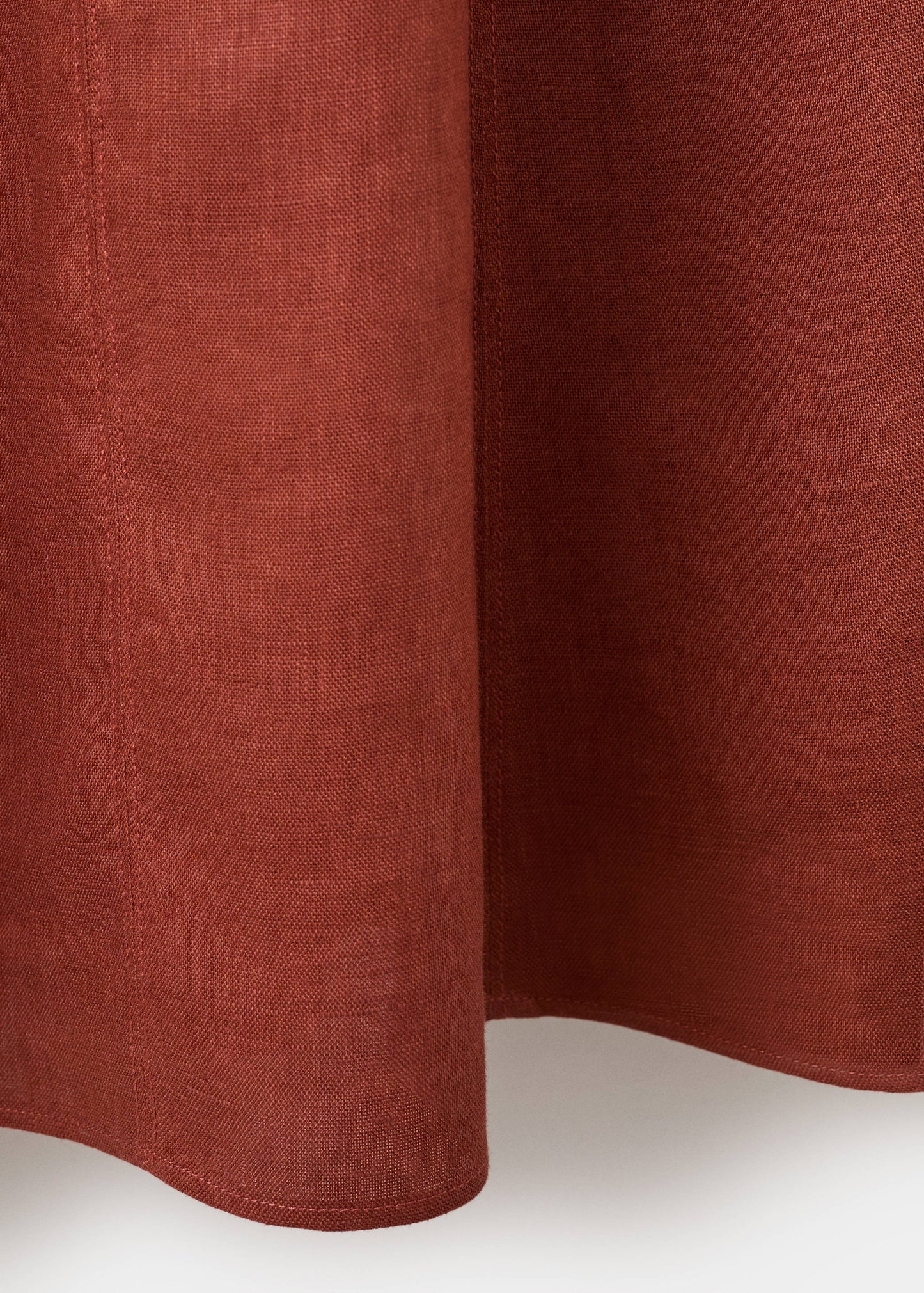 A-line linen dress