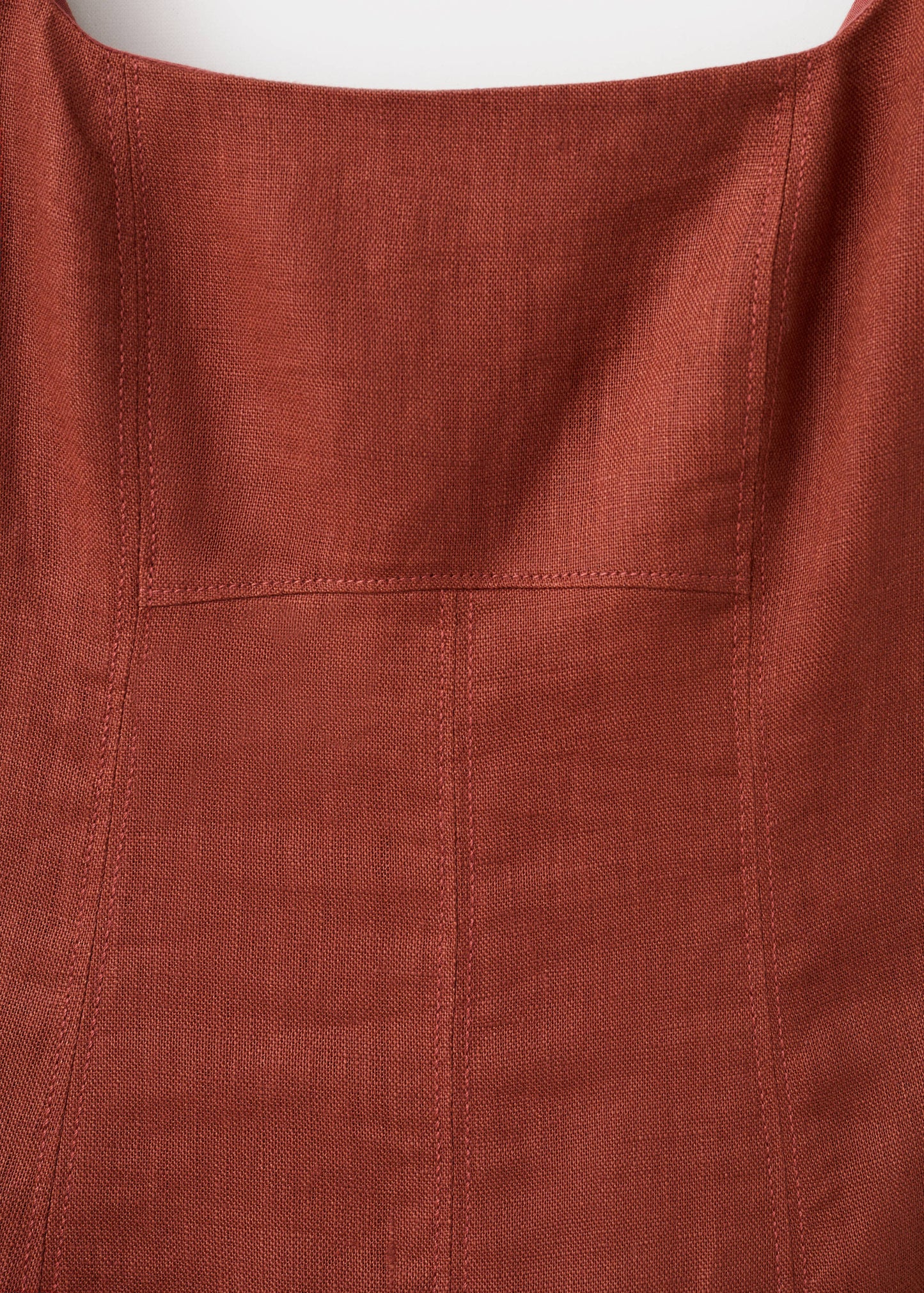 A-line linen dress