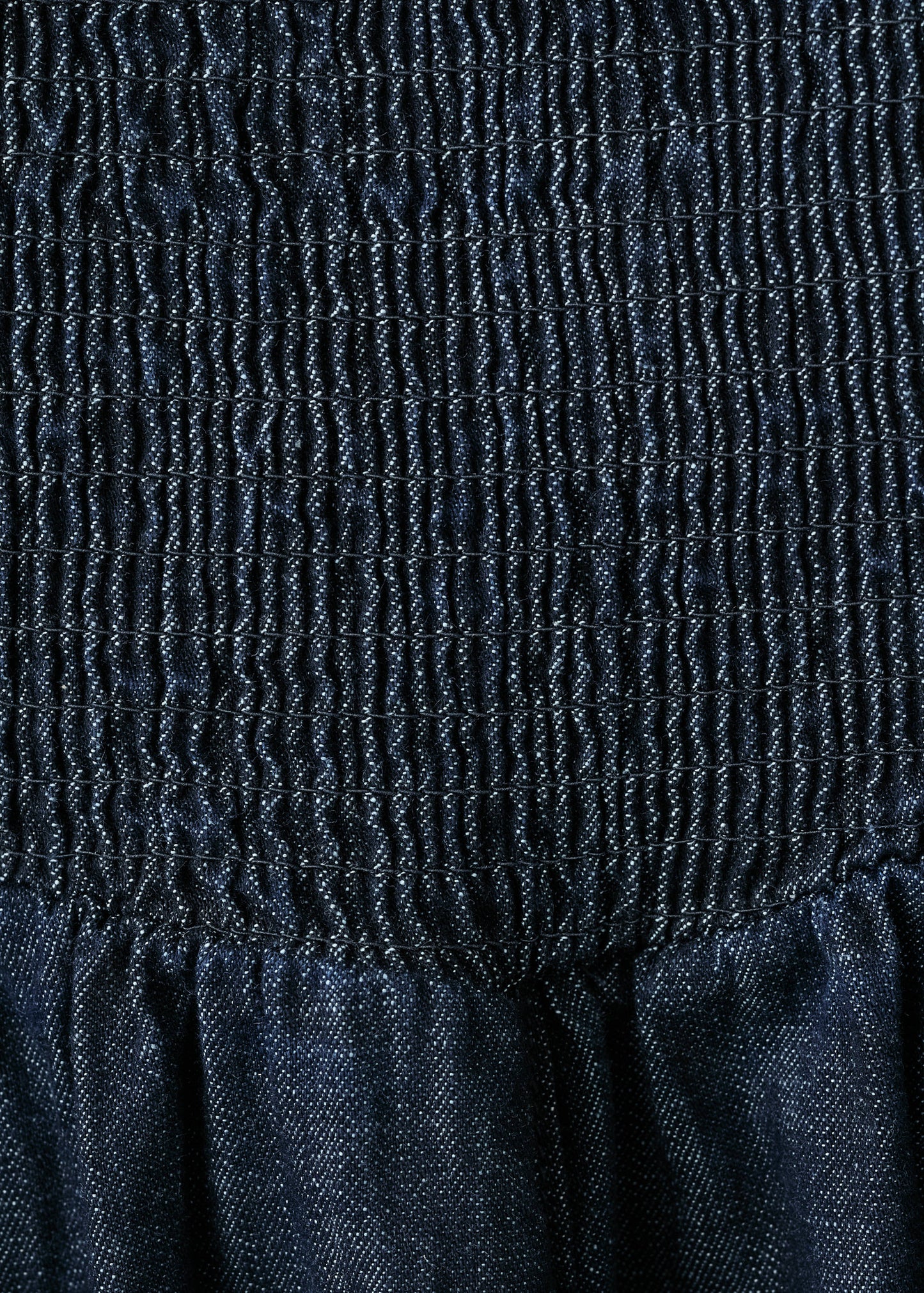 Strapless denim dress