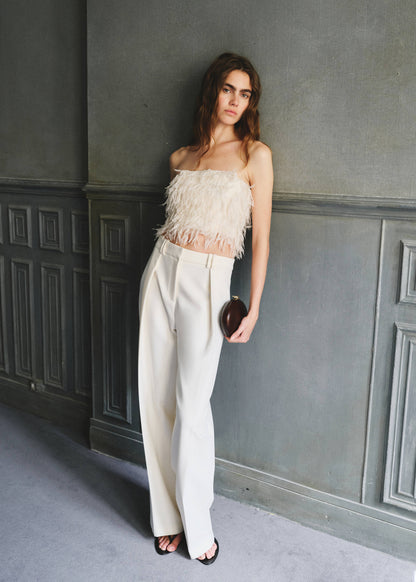 Textured crop top