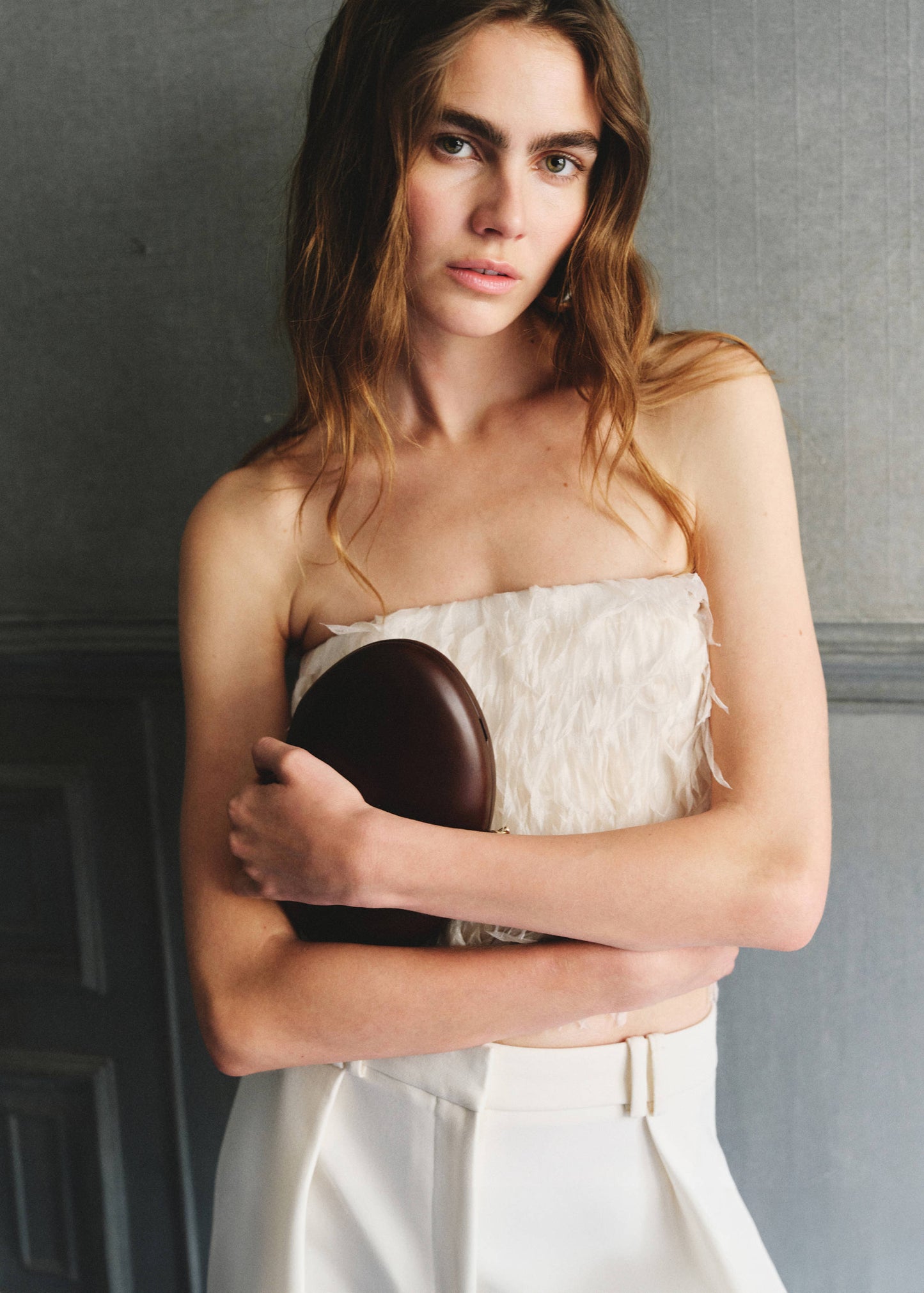 Textured crop top