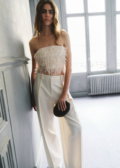 Textured crop top