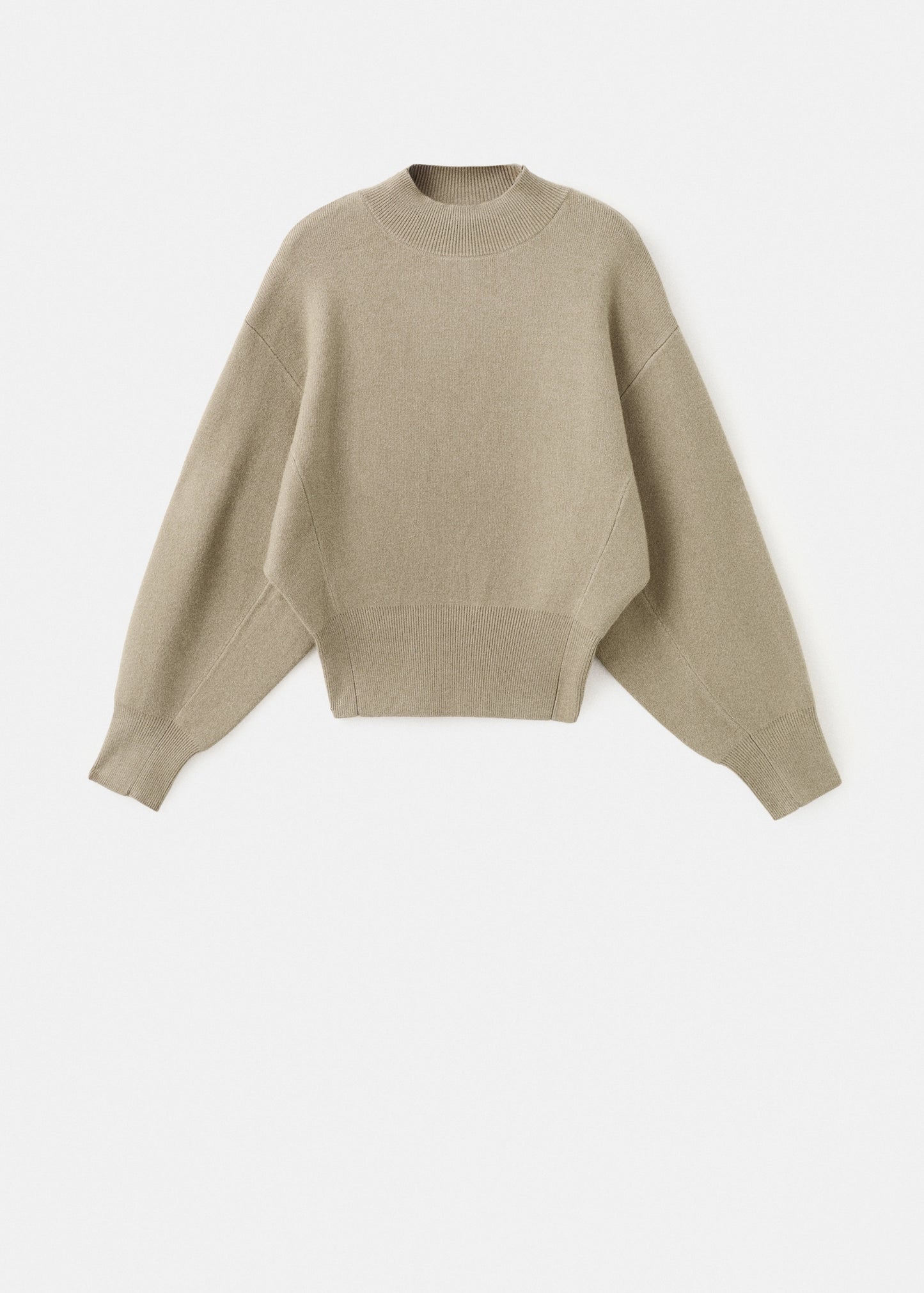 Oversized perkins-neck sweater