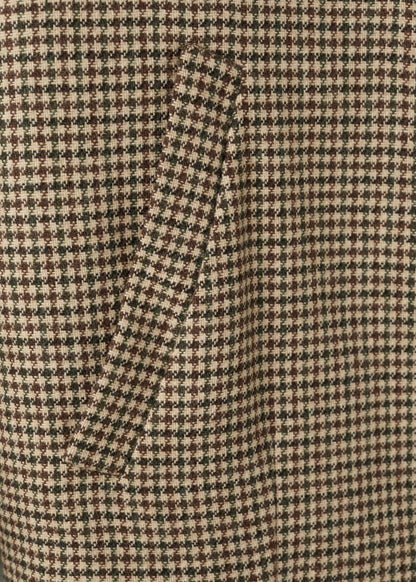 Houndstooth jacket with lapels