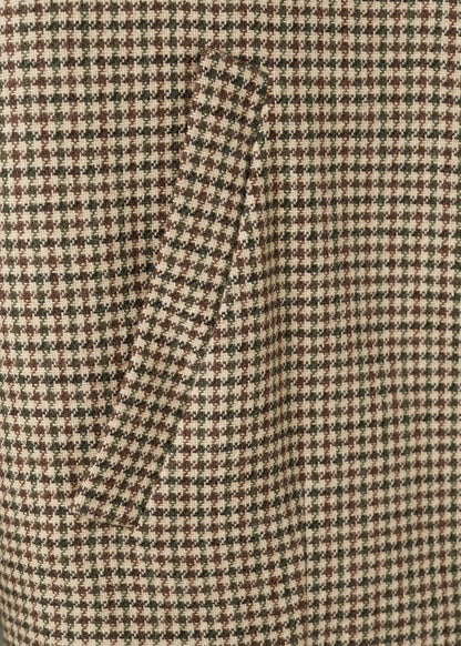 Houndstooth jacket with lapels