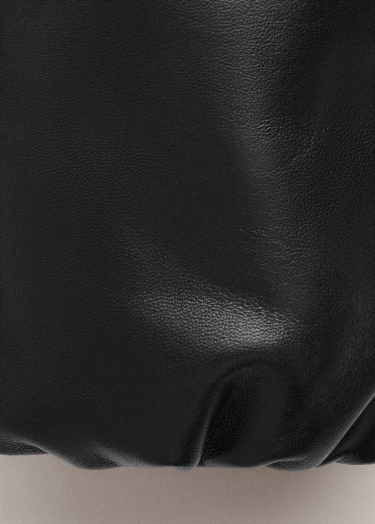 Oversized 100% leather bomber jacket