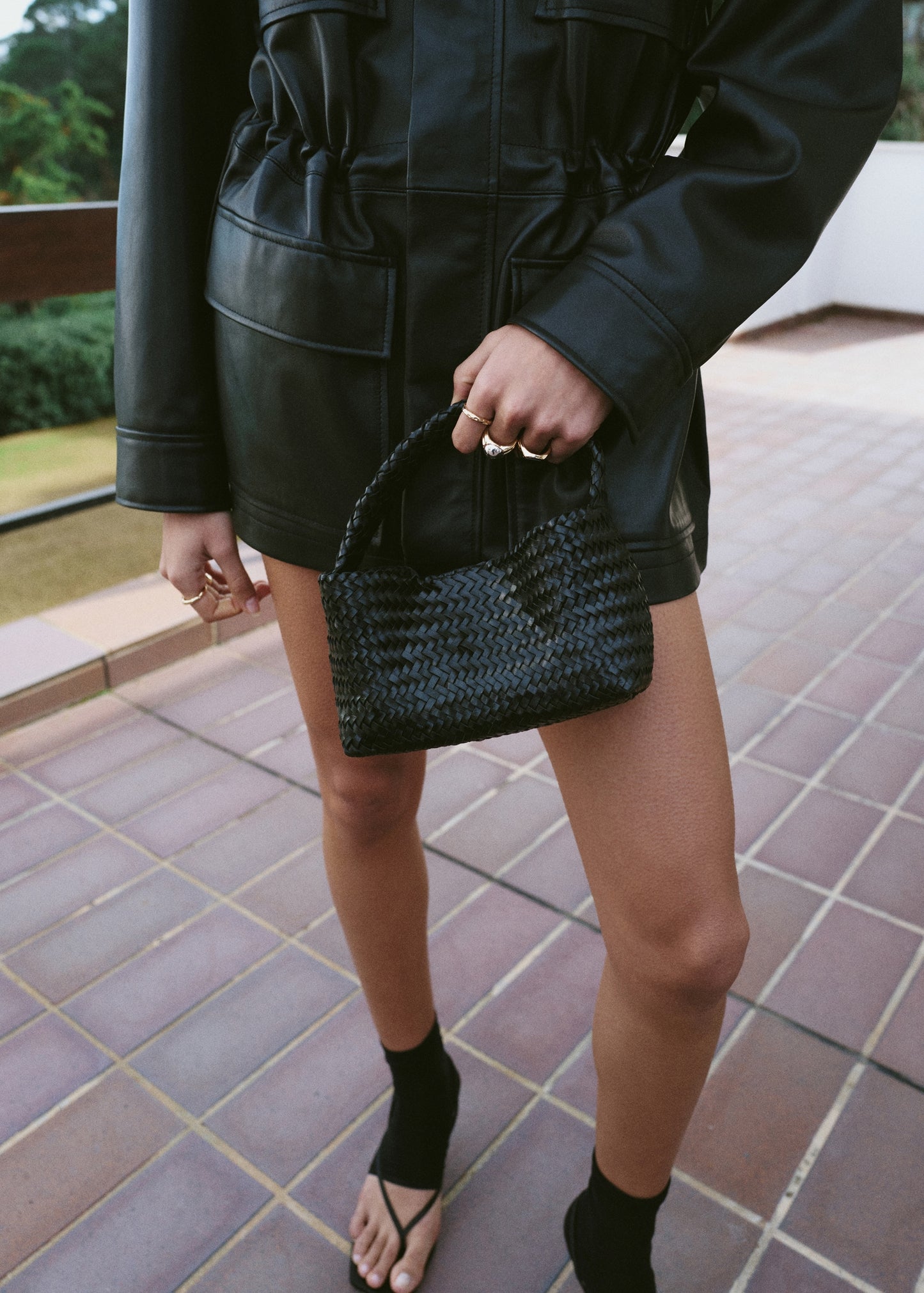 Braided handbag