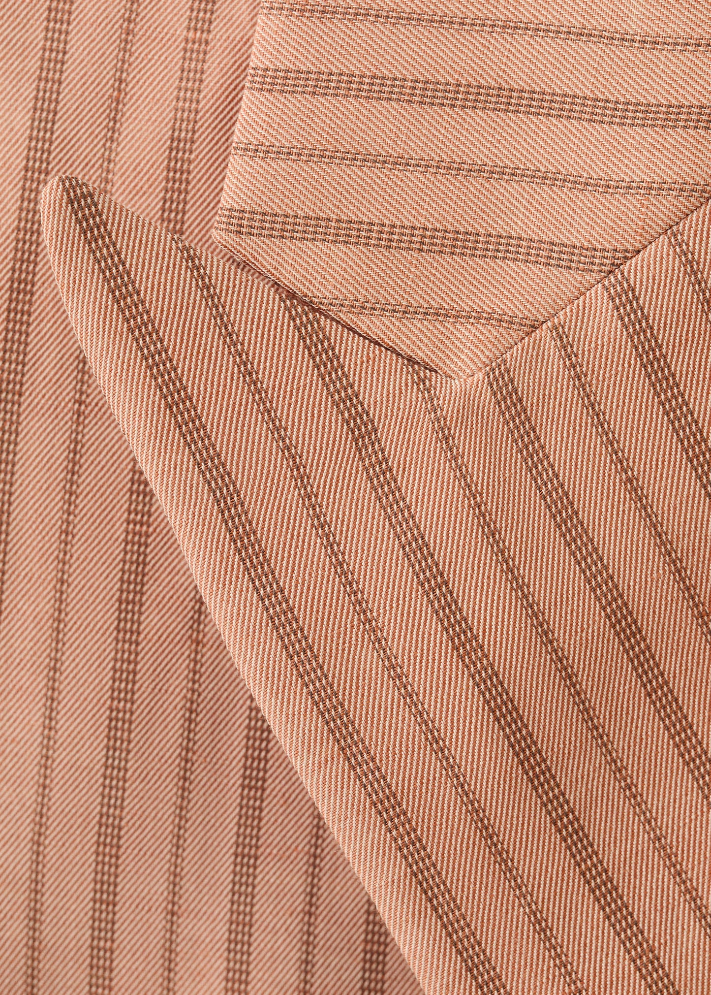 Linen cropped striped blazer