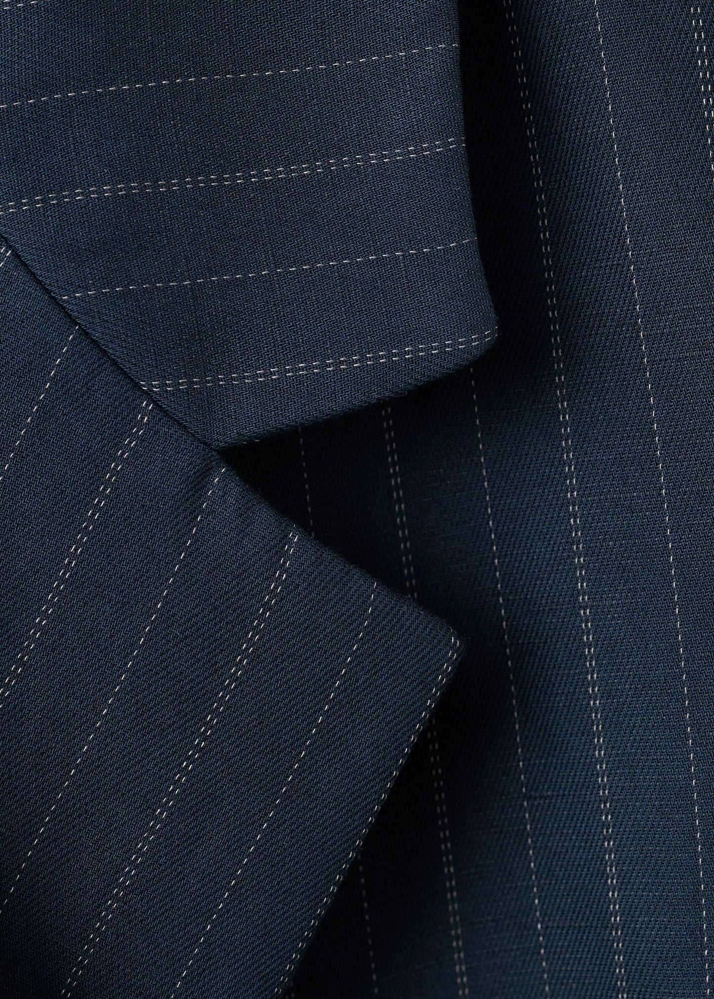 Pinstripe belted blazer
